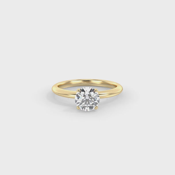 Lab Grown Diamond Engagement Ring "Stella" #color_yellow-gold