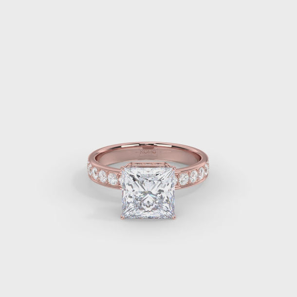 Lab Grown Diamond Engagement Ring "Helena" #color_rose-gold