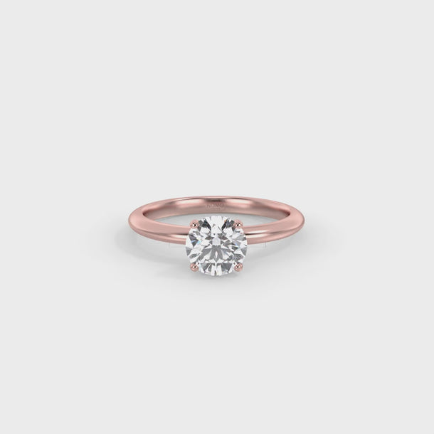 Lab Grown Diamond Engagement Ring "Stella" #color_rose-gold