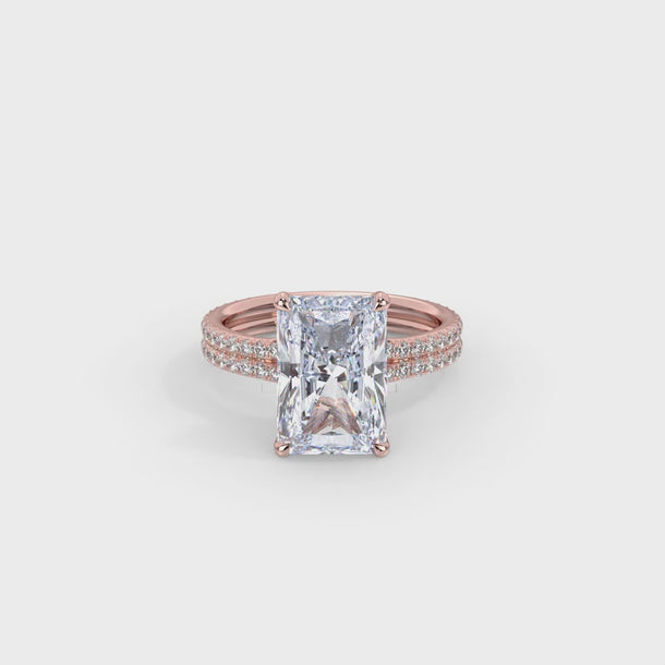 Lab Grown Diamond Engagement Ring "Boca" #color_rose-gold