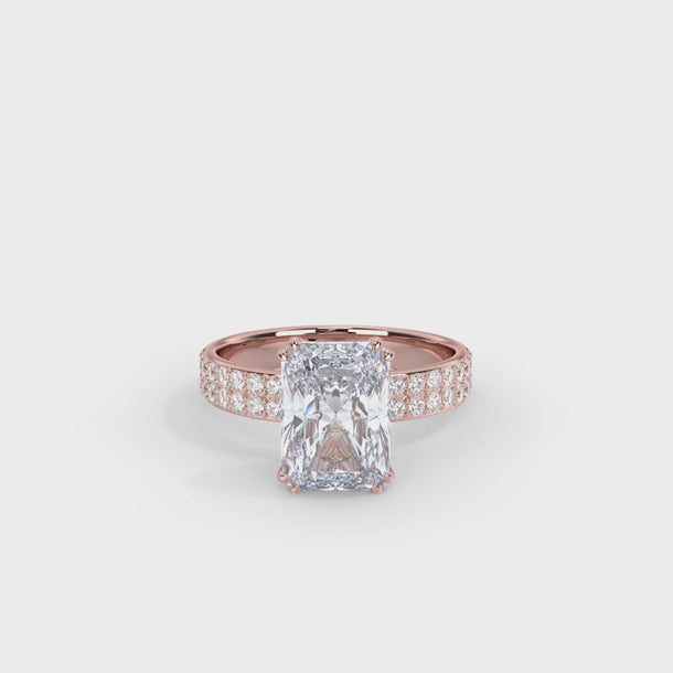 Lab Grown Diamond Engagement Ring "Marquee" #color_rose-gold