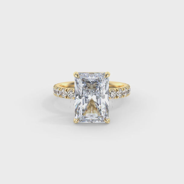 Lab Grown Diamond Engagement Ring "Cassia" #color_yellow-gold