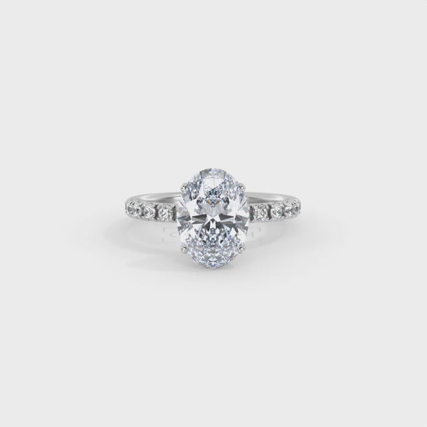 Lab Grown Diamond Engagement Ring "Camille" #color_platinum