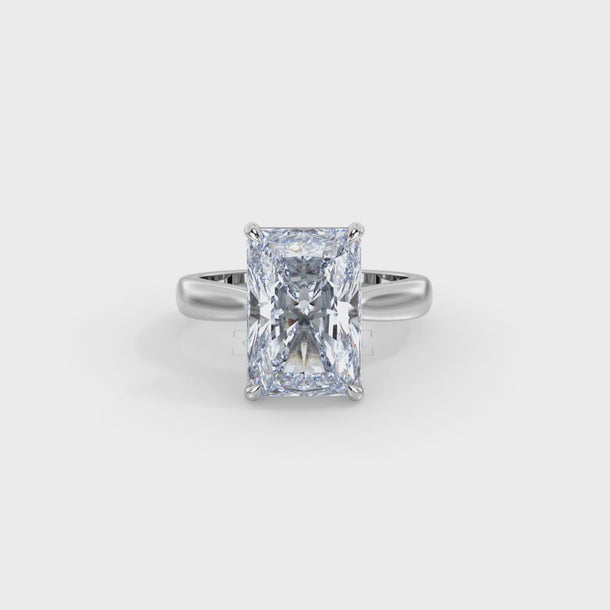 Lab Grown Diamond Engagement Ring "Octavia" #color_white-gold