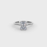 Lab Grown Diamond Engagement Ring Cosima #color_white-gold