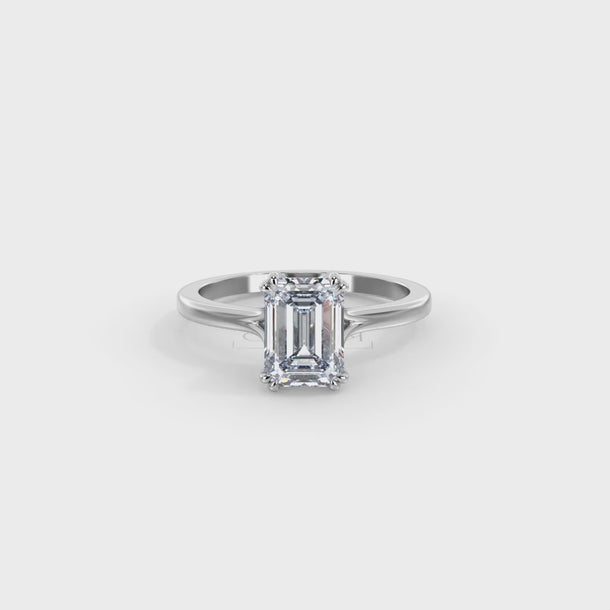 Lab Grown Diamond Engagement Ring Cosima #color_white-gold