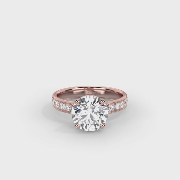 Lab Grown Diamond Engagement Ring "Sloane" #color_rose-gold