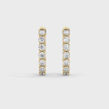 Lab Grown Diamond Hoop Earrings 