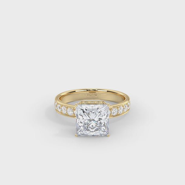 Lab Grown Diamond Engagement Ring "Helena" #color_yellow-gold