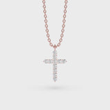 Lab Grown Diamond Cross Necklace 