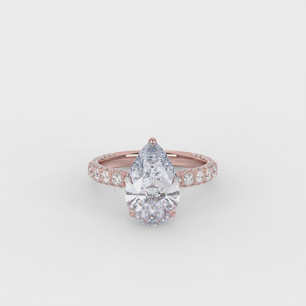 Lab Grown Diamond Engagement Ring "Nora" #color_rose-gold