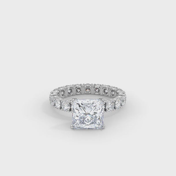 Lab Grown Diamond Engagement Ring "Amira" #color_platinum