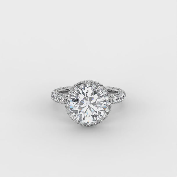 Lab Grown Diamond Engagement Ring "Astrid" #color_white-gold