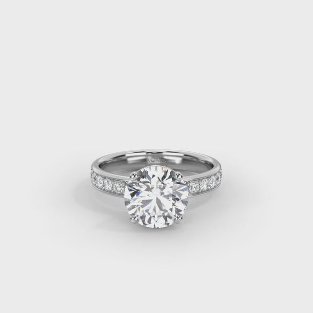 Lab Grown Diamond Engagement Ring "Sloane" #color_white-gold