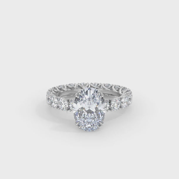 Lab Grown Diamond Engagement Ring "Ophelia" #color_platinum