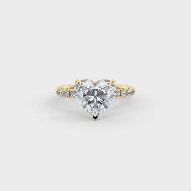Lab Grown Diamond Engagement Ring "Juliette" #color_yellow-gold