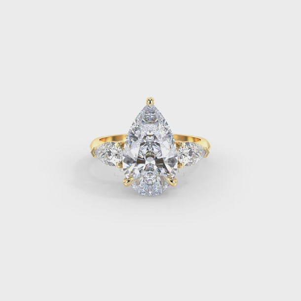 Lab Grown Diamond Engagement Ring "Isla" #color_yellow-gold