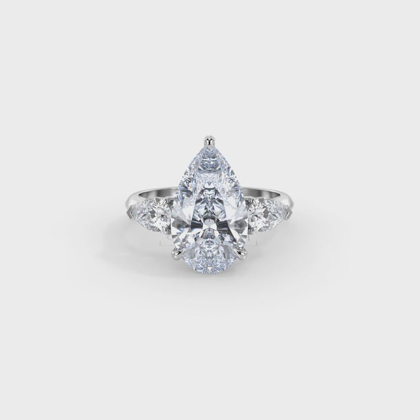 Lab Grown Diamond Engagement Ring "Isla" #color_platinum