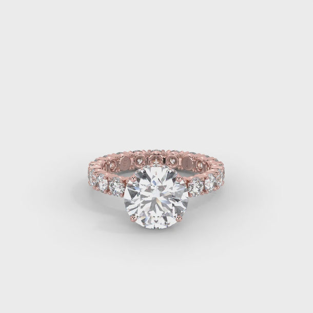 Lab Grown Diamond Engagement Ring "Anastasia" #color_rose-gold